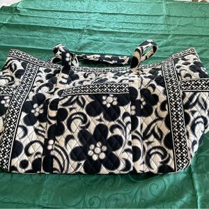 Floral Black and White Women's Bag